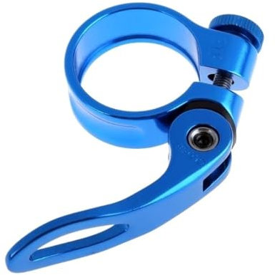 ZiYouao Sattelklemme Fahrrad-Sattelstützenklemme Aluminiumlegierung Schnellspanner Fahrrad-Sattelstützenklemmen Klemmclip Fahrradteile 31,8 mm 28,6 mm 24,9 mm Sattelklemme(Purple)