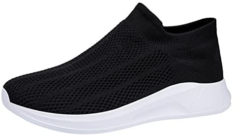 Generico Sneakers Donna Senza Lacci Scarpe On Donna Scarpe Scarpe Sportive da Uomo Estate alla Nuovo Modello Mesh Traspirante e Confortevole Slip On Scarpe Comode Donna Sportive Scarpe (White, 39)