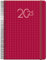 Dohe - Kalender 2025 Portugiesisch - Tag pro Seite, Größe A5 (14x20 cm), 12 Monate Januar bis Dezember, Ringbindung, Jahresplaner, Bürobedarf - OPORTO Rot