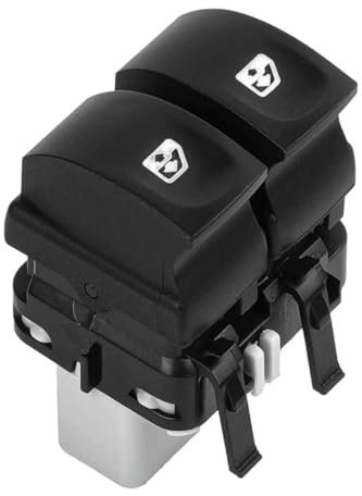 Xiciki Interrupteur Leve Vitre Pour Clio 3 Bouton Bouton de Commutation de Levage de Vitre Electrique, Côté Conducteur Avant Gauche Pour Clio 2005-2012 Modus Twingo 8200214943 10 Pins