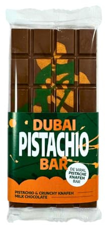 Dubai Schokolade - Pistachio Knafeh Vollmilch - Viral Dubai Bar Geruba Chocolade