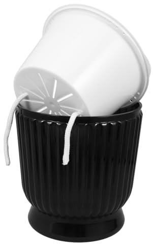 BESPORTBLE Maceta Transparente De Autorriego para Oficina y Suculentas Hidropónica con Drenaje