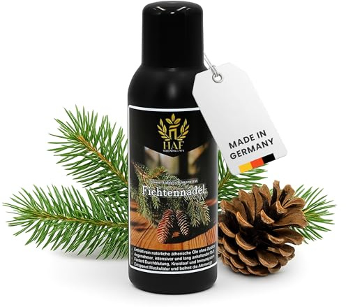 HAF Saunaaufguss Fichtennadel 250 ml - Sauna Aufgussmittel mit natürlichen ätherischen Ölen - Saunaduft ohne künstliche Zusätze - Saunaöl als Konzentrat für intensiven & langhaltenden Duft