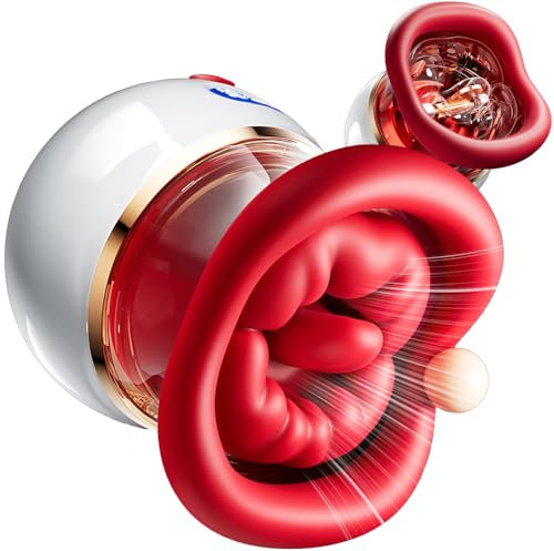Sexspielzeug für Frauen Saugen Vibrator 3IN1 Klitorisvibrator Mit 10 Saugen & 10 Leckmodi 42° heating Vibratoren Sex Toy Lecken für Klitoris Brustwarze Stimulator für Sie Sex Spielzeug für Paare Frau