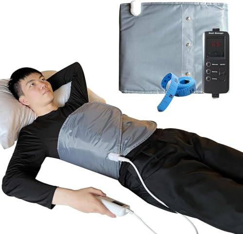 Cintura riscaldante a 360° per sauna addominali, massaggiatore a vibrazione, riscaldamento rapido, rimozione della cellulite, addominali e lombare, per alleviare il dolore alla pancia (versione