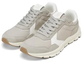Marc OߴPolo Herren Sneaker flach aus leichtem Material sportlich, Grau (Light Grey/Egg White), 42