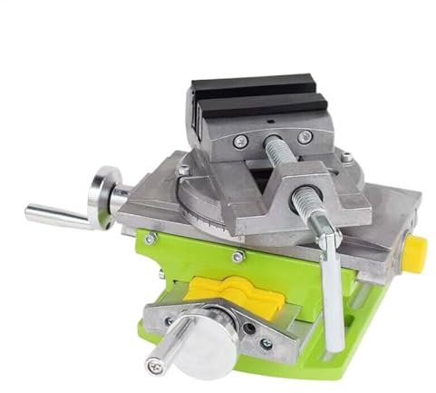 Tischbohrmaschinen-Schraubstock, Kreuze, Gleit-Frässchraubstock, , robuste Metallbankklemme für Fräsen, Holzbearbeitung, Bohrmaschine