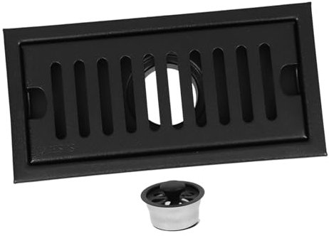 Homoyoyo Duschablauf 304 Rechteckiger Bodenablauf mit Haarfänger für Dusche Geruchsblockierung Vielseitig Einsetzbar