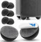 MOLZINY 8 Pezzi Gommini Adesivi 30mm Piedini Gomma Nero Gommini Paracolpi Piedini Isolanti Autoadesivi Gommini Antiscivolo Adesivi per Impianti Audio Porte Prodotti Mobili Ridurre il Rumore