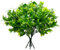 pangutheos 10 Piezas Plantas Artificiales Decorativas, Hojas Verdes Planta Artificial Realista 35 cm, Reutilizables Arbustos Verdes, Ramas y Hojas Exuberantes para Hogar Jardín Oficina