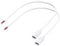 PNGKNYOCN USB C to 2 Pin Bare Wire,0.3M 20AWG 5V USB Type C Female Socket to 2 Pin Pigtail Extension Power Cable for DIY Equipment Installed Replace Repair（2 Pack）