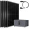 Balkonkraftwerk 2340W mit Speicher Marstek Jupiter C+ 2560W, 4x450W Glas-Glas Solarmodule mit 2,56kwh Stromspeicher, Bifazial Solarpanel bis zu 2340W, Solaranlage Photovoltaik für Dach Haus Balkon