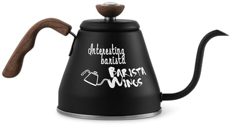 BK5990b 27oz/800 ml Schwanenhals Kaffeekessel mit Temperaturthermometer Sus 304 Edelstahl über Wasserkocher mit 3 Luftlöchern Anti zum Gießen über den Kaffeee gießen