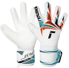 Reusch Torwarthandschuhe Erwachsene | starker Grip & perfekte Passform | robuste Performance, atmungsaktiv, für Training & Spiel, für Kunstrasen & Naturrasen, Größe 7,5-11, Attrakt Freegel Advance