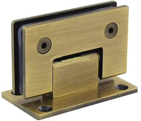 Cerniere per box doccia Cerniera for porta in vetro in acciaio inossidabile Supporto for for doccia 90 135 180 gradi Morsetto for Chip for bagno(Green bronze 90 degrees)