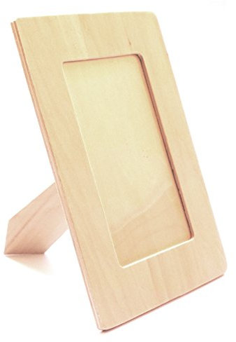 LWR CRAFTS Wooden DIY Photo Frame 4 x 6 Pack of 2
