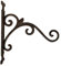 zeitzone Wandhaken für Blumenampel Wandhalter Blumentopf Hängekorb Gusseisen Vintage 31cm