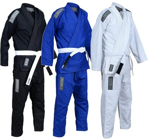 Twister Basic 2.0 Brazilian Jiu Jitsu Gi Preshrunk Pearl Weave 475gram (Black, A2)