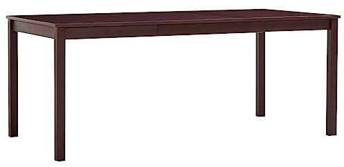 vidaXL Kiefernholz Esstisch Esszimmertisch Küchentisch Holztisch Speisetisch Tisch Restaurant Esszimmer Küche 180x90x73cm Dunkelbraun