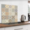 murando Spritzschutz Glas für Küche 60x60 cm Küchenrückwand Küchenspritzschutz Fliesenschutz Glasbild Dekoglas Küchenspiegel Glasrückwand Fliesen Mosaik - f-B-0300-aq-a