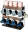 J JACKCUBE DESIGN Rustic Wooden Coffee Mug Holder – Multi-Tier Coffee Cup Holder and Mug Rack with Storage Space – Perfect for Kitchen and Countertop Organization - MK651A