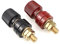 Carkio 8mm (5/16) M8 Stud Premium Remote Battery Power Junction Post Connector Terminal Kit 2pcs (Red and Black)