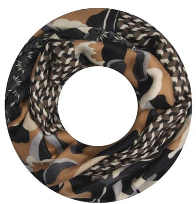 Majea Damen Loop Schal Schlauchschal Halstuch (880024) (schwarz 5)