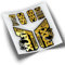 Stickers fourche Fox 36 Performance Elite 2021 Couleurs WP427 Chrome Or