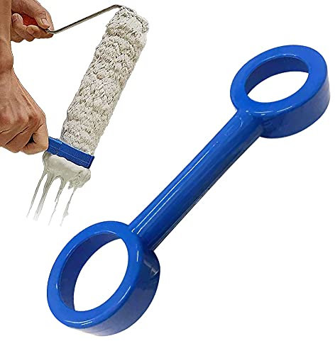 Rouleau de peinture économiseur de peinture manchon de nettoyage outil brosse à peinture rouleau nettoyant enlèvement de peinture grattage facile à nettoyer rouleau de peinture (1PCS)