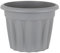 Wham 4x 40cm Vista Plastic Planter, Round Garden Plant Pot, Medium Floor Pot (40cm, 20L, Pack of 4) Indoor/Outdoor, Made in UK (Upcycle Grey)