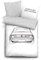Volkswagen 1H4087703F Bettwäsche VW Golf 1 GTI Design Bettbezug Wendebettwäsche, weiß