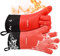 Loveuing 1 paire de gants de cuisine en silicone double couche résistants à la chaleur Gants de four/barbecue/gants de barbecue Gants de barbecue Gants de barbecue Gants parfaits pour la cuisson et