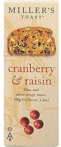 Artisan Biscuits Miller's Toast Cranberry & Raisin (100g)