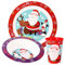 Ensemble de vaisselle de Noël 3 pièces pour enfants avec assiette, bol et tasse, sans BPA
