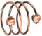 Magnetfeld Damen Kupferring Reines Kupfer Herzförmiger Damenring, Kupfer