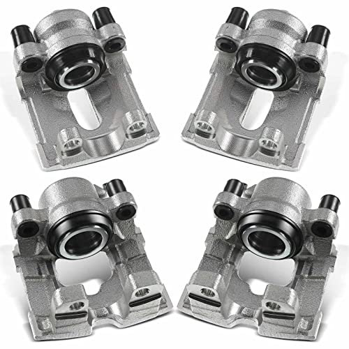 Frankberg 4x Bremssattel Bremszange Vorne Hinten Aluminium Kompatibel mit 1er E81 1er E87 1er Cabriolet E88 1er Coupe E82 3er E90 3er Cabriolet E93 3er Coupe E92 Replace# 343734