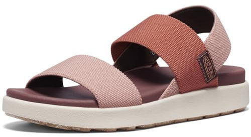 KEEN Damen Elle Backstrap Keilsandale, Cork/Baked Clay, 37.5 EU