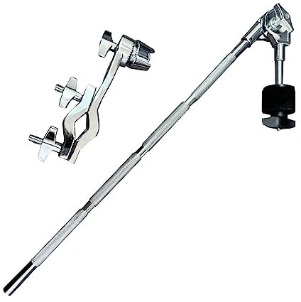 Amagogo Cymbal Stand Holder Support, Cymbal Arm Clamp, Universal Removable Cymbals Expand Attachment Clamp, Extension Clamps Arm,11cmx47cm