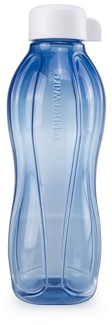 Tupperware EcoEasy Trinkflasche blau 500 schraubverschluss weiß Wasserflasche Flasche C136 9219D-1