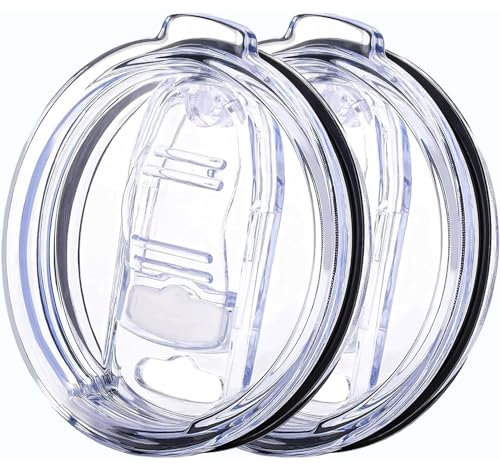 30 OZ - 2 Ersatzdeckel für Yeti Tumblers wie Yeti Lids - 9.5cm/3.7 Zoll Durchmesser - Verschließbare Deckel für Yeti Tumblers - Tumbler Deckel für Yeti Tumbler 30 oz, Tumbler Deckel 30 oz Ersatzdeckel
