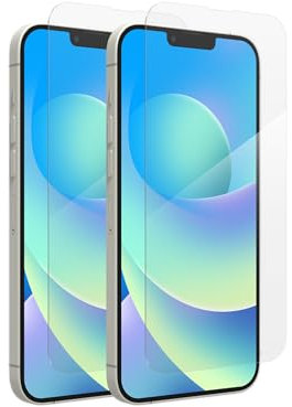 ZAGG InvisibleShield Glas - 2 Pack - Schutzfolie für Apple iPhone 14 Plus / 13 Pro Max - 3X Splitterschutz, Anti-Fingerabdruck Technologie, Einfache Montage, 200108697-2PK