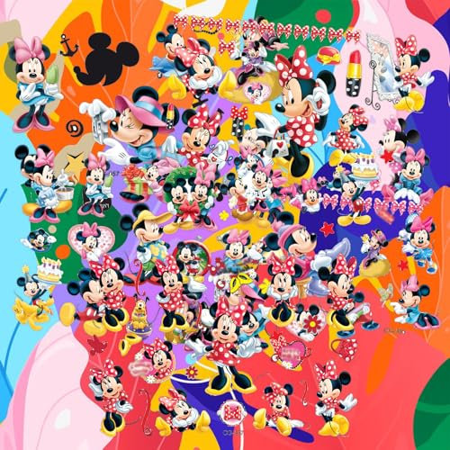 Mickey Kindertattoos, Mickey Minnie Aufkleber 5Pcs, Ubephant Temporäre Tattoos Kinder Mickey Wasserdichte Tattoo Aufkleber Partytütenfüllung Mehrere Muster für Kinder Geburtstag Deko