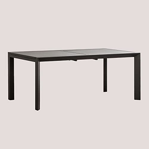 SKLUM Rechteckiger Gartentisch 180-240x100 cm ausziehbar aus Aluminium Starmi -