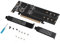 M.2 NVMe to PCIe 4.0 X16 Adapter, 4 Bay SSD Solid State Drive Array Expansion Card, 4x32Gbps Data Transfer Speed, Support M.2 NVMe 2230 2242 2260 2280