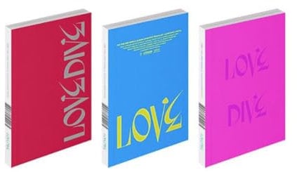 IVE 2nd Single Album Random Version [Love Dive] Poster + Fotokarten