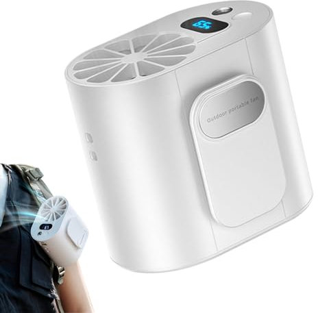 Waist Clip Fan, 3 Speeds USB Rechargeable Hands- Wearable Fan, 4000mah Portable Belt Fan Clip On Waist, Portable Cooling Fan, Body Fan For Jacket, Clothes, Fishing