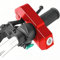 WODHMIEY Motorcycle Brake Lock, Aluminium Alloy Anti-Theft Front Brake Lock for Motorcycles, Electric Bikes, Scooters, and Models with Handlebar Diameter Less Than 1.5in/38mm, Compact & Portable, Red