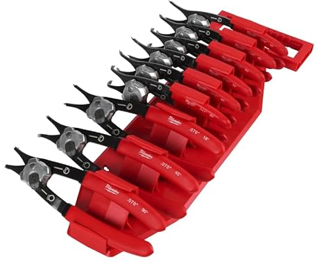 MILWAUKEE ACCESORIOS 4932492496 Juego de 9 Alicates Sicherungsringe, Hardware, andere Werkzeuge, mehrfarbig