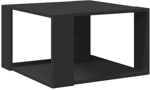 vidaXL Tavolino da Salotto Nero 51,5x51,5x30 cm in Legno Multistrato