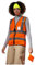 AYKRM Leuchtweste Damen Arbeitsweste in Orange S - Sicherheitsweste mit reflektierenden Streifen, Warnweste mit Taschen und Reißverschluss für erhöhte Sichtbarkeit beim Laufen und Radfahren.